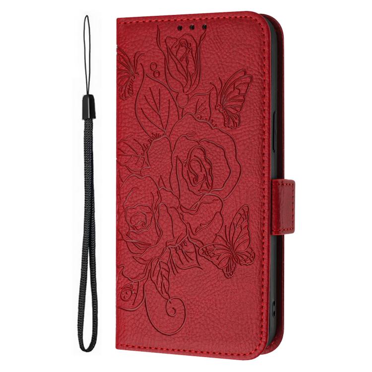 For Realme P4 5G Embossed Rose RFID Anti-theft Leather Phone Case