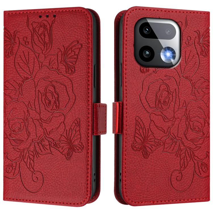 For Realme 16 Pro+ 5G Global Embossed Rose RFID Anti-theft Leather Phone Case