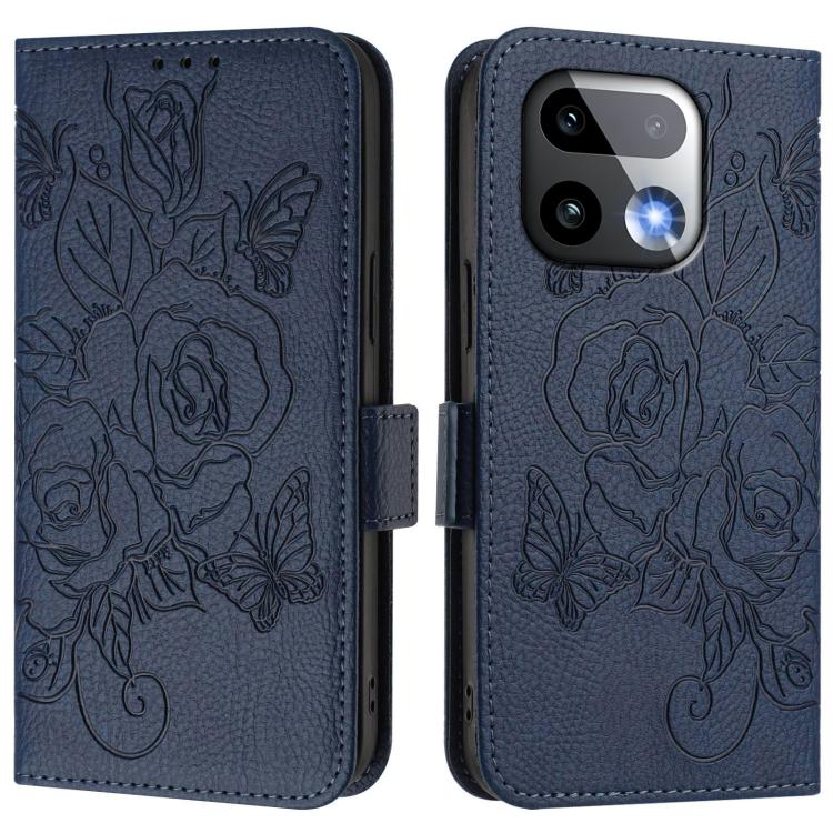 For Realme 16 Pro+ 5G Global Embossed Rose RFID Anti-theft Leather Phone Case