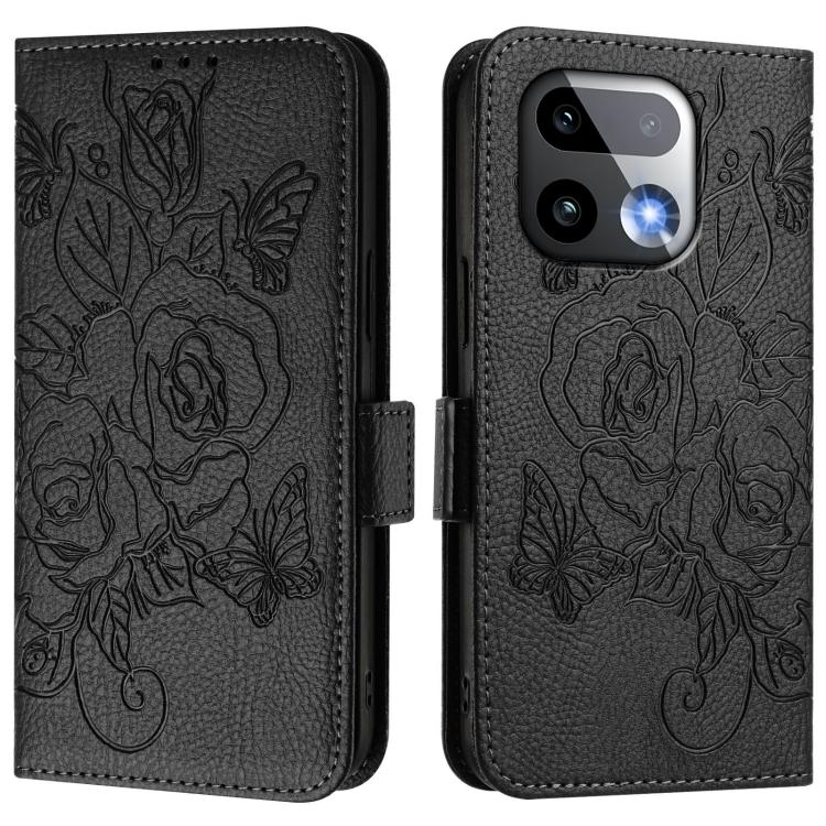 For Realme 16 Pro+ 5G Global Embossed Rose RFID Anti-theft Leather Phone Case
