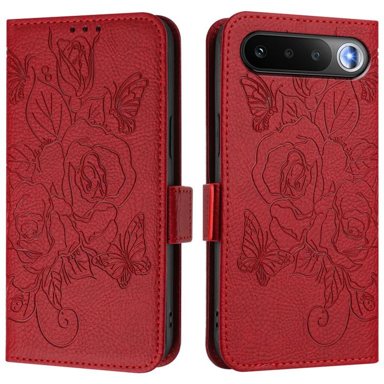 For Realme 16 5G Global Embossed Rose RFID Anti-theft Leather Phone Case