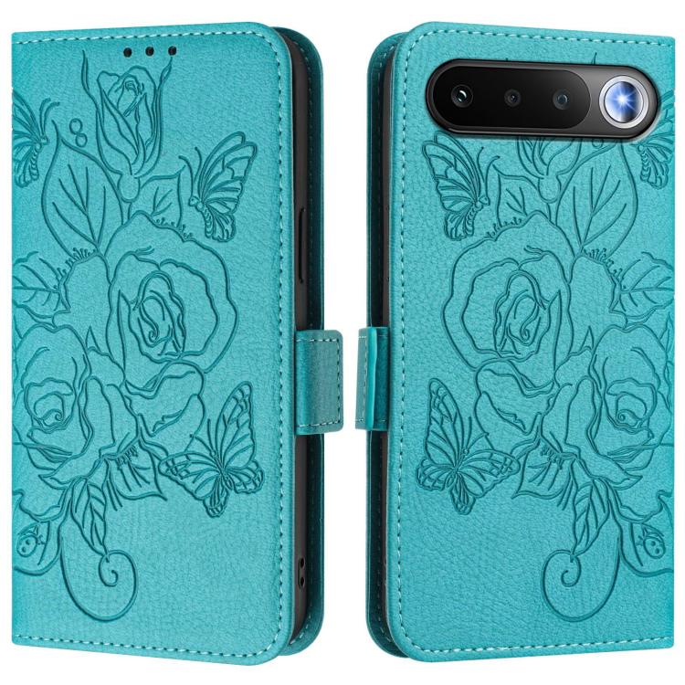 For Realme 16 5G Global Embossed Rose RFID Anti-theft Leather Phone Case