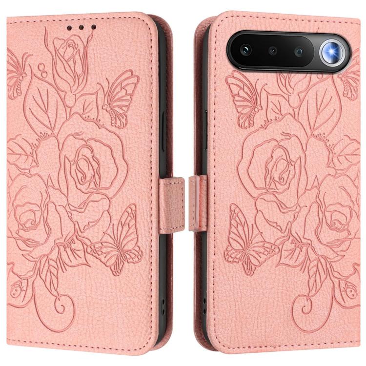 For Realme 16 5G Global Embossed Rose RFID Anti-theft Leather Phone Case