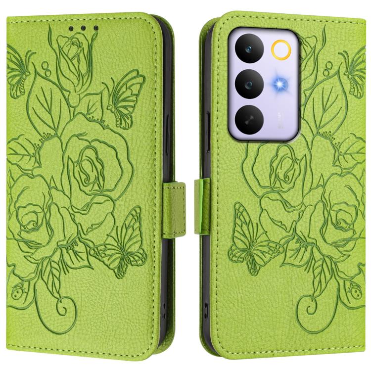 For Realme C83 5G India Embossed Rose RFID Anti-theft Leather Phone Case