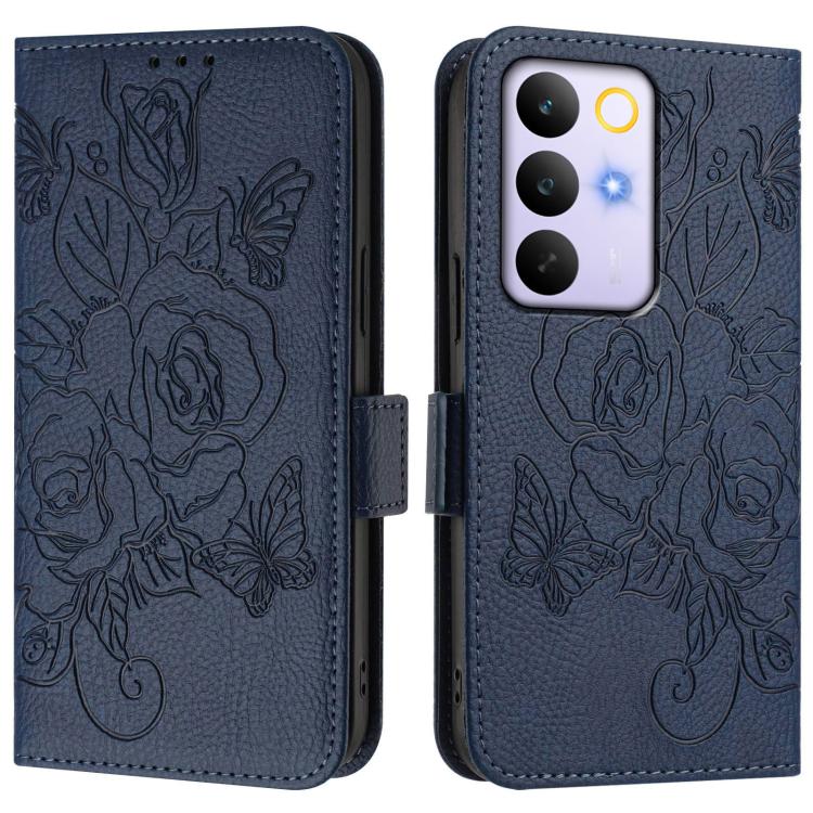 For Realme C83 5G India Embossed Rose RFID Anti-theft Leather Phone Case