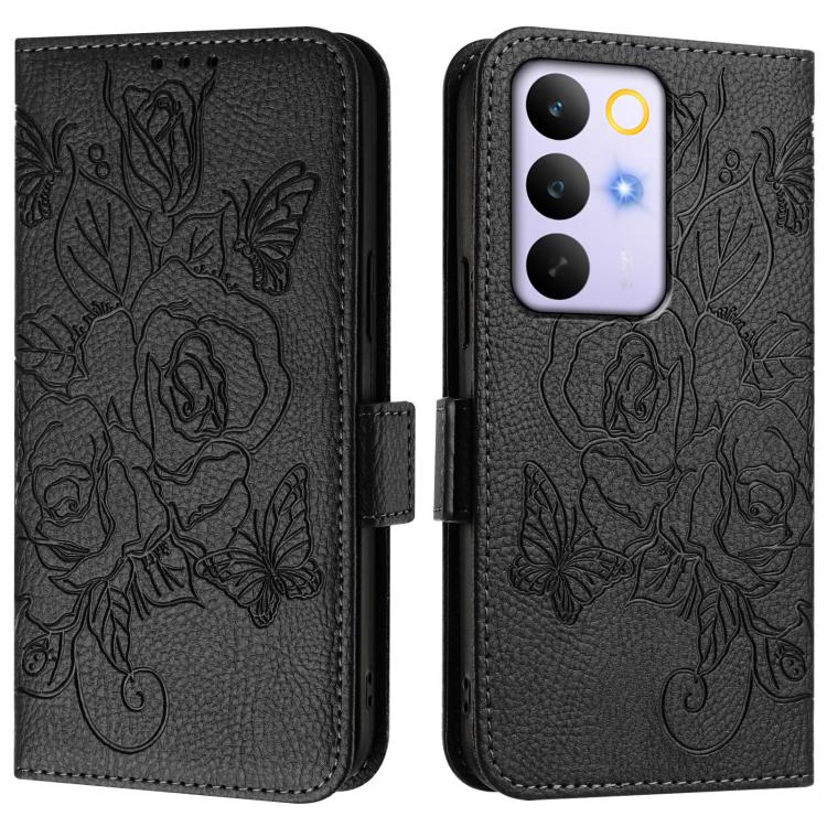 For Realme C83 5G India Embossed Rose RFID Anti-theft Leather Phone Case