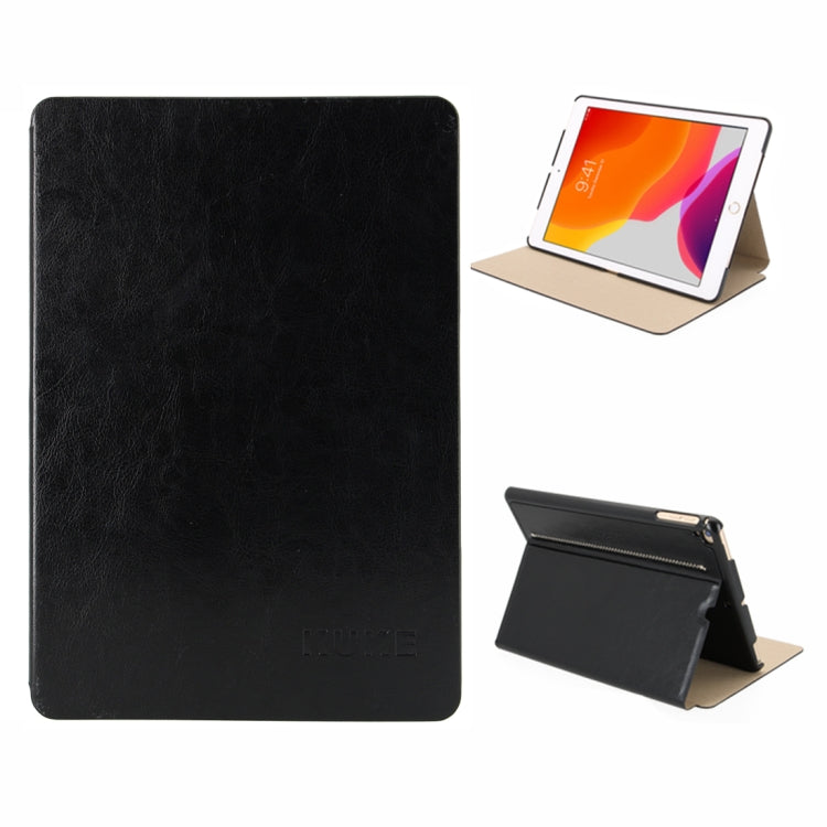 For iPad 10.2 KUKE Solid Color Horizontal Flip Leather Case with Holder