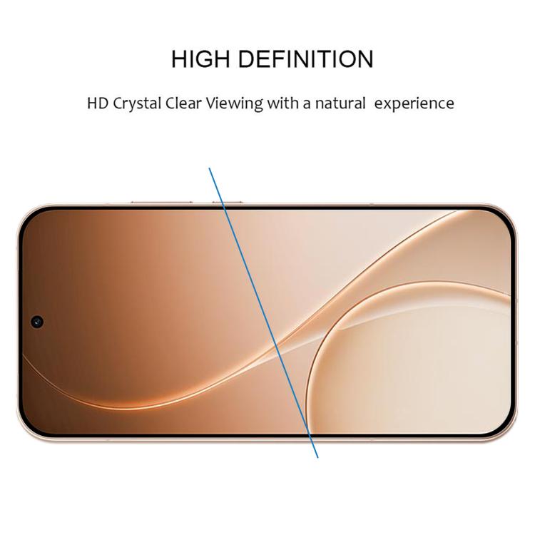 For OPPO Reno15 Pro 5G Global Full Glue 9H HD 3D Curved Edge Tempered Glass Film - Black