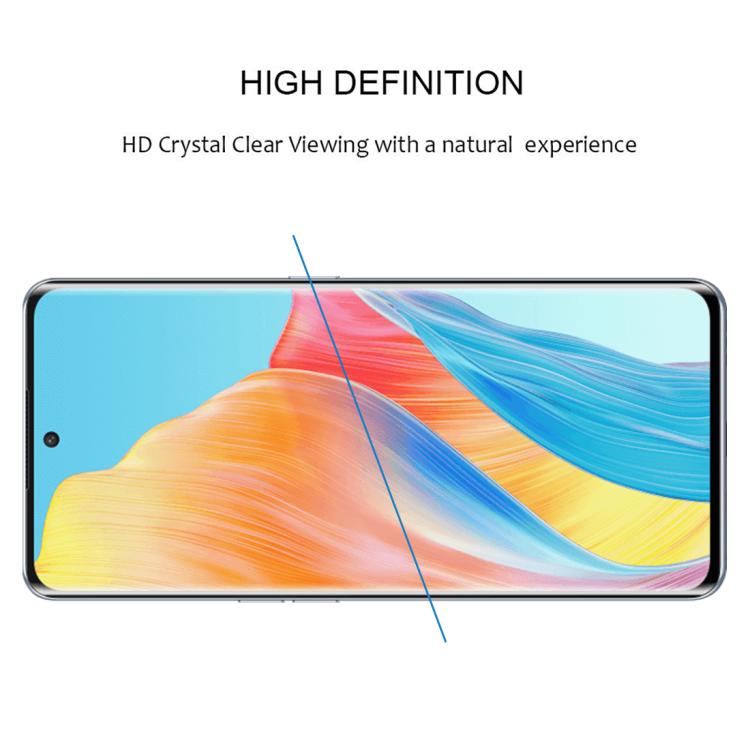 For OPPO A1 Pro 25pcs Full Glue 9H HD 3D Curved Edge Tempered Glass Film - Black
