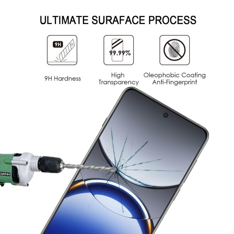 For OPPO Find X8 Pro 25pcs Full Glue 9H HD 3D Curved Edge Tempered Glass Film - Black