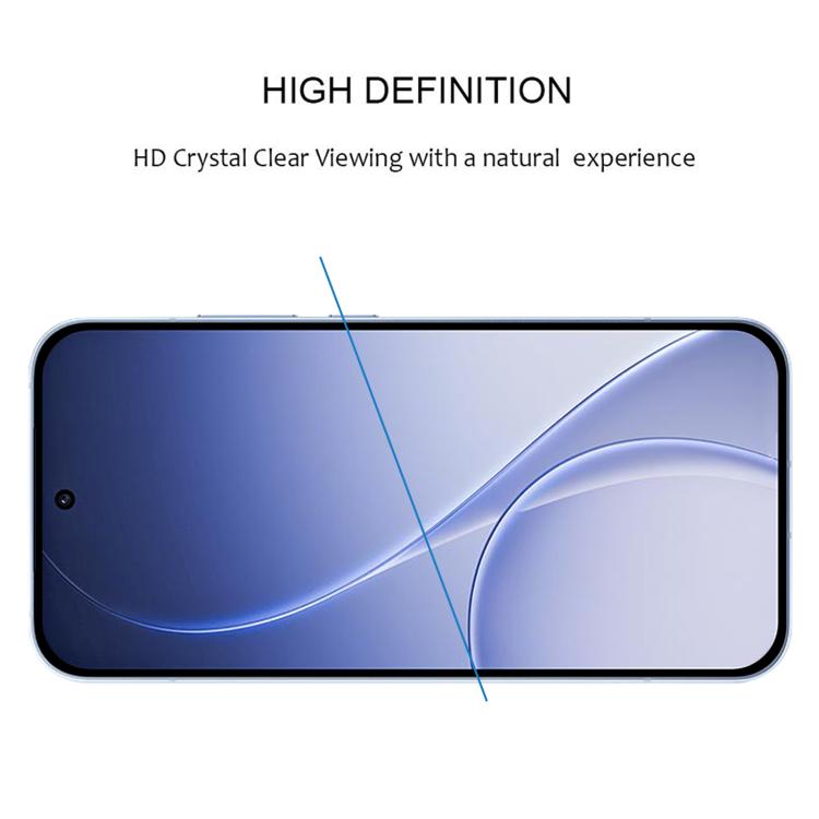 For OPPO Reno15 5G Global 25pcs Full Glue 9H HD 3D Curved Edge Tempered Glass Film - Black