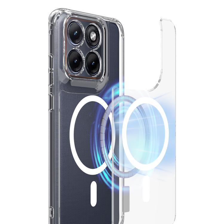 For Motorola Edge 70 Fusion / Fusion+ MagSafe Clear Acrylic PC Hybrid TPU Phone Case - Transparent