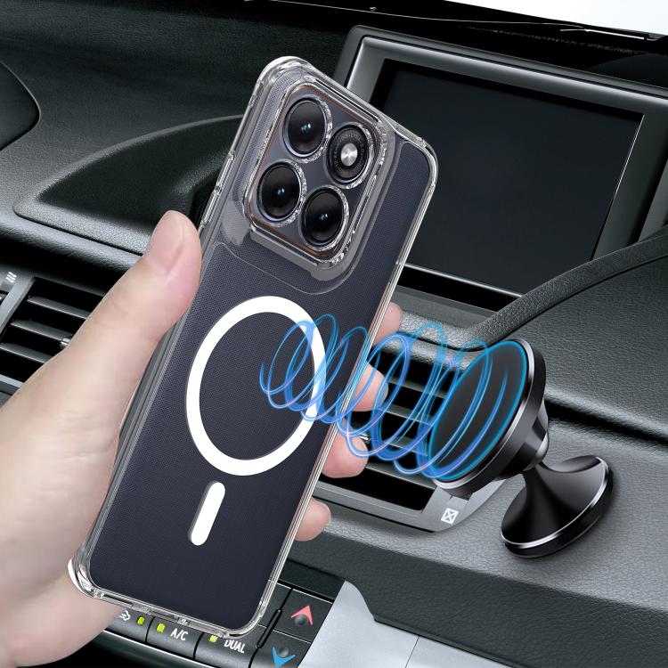 For Motorola Edge 70 Fusion / Fusion+ MagSafe Clear Acrylic PC Hybrid TPU Phone Case - Transparent