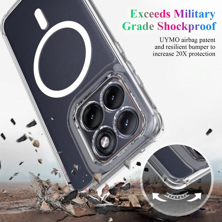 For Motorola Edge 70 Fusion / Fusion+ MagSafe Clear Acrylic PC Hybrid TPU Phone Case - Transparent