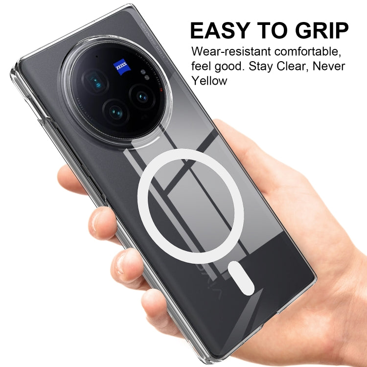 For vivo X Fold3 Pro Scratchproof PC Transparent MagSafe Phone Case