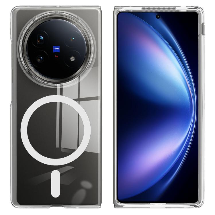 For vivo X Fold5 Scratchproof PC Transparent MagSafe Phone Case