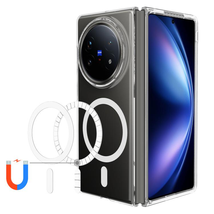 For vivo X Fold5 Scratchproof PC Transparent MagSafe Phone Case
