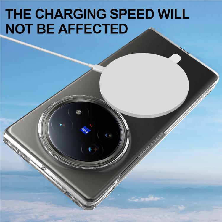 For vivo X Fold5 Scratchproof PC Transparent MagSafe Phone Case