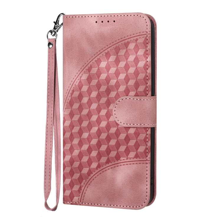 For Redmi Note 14 5G Elephant Head Embossed Phone Leather Case with Lanyard