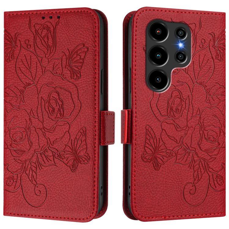 For Blackview Wave 10 Embossed Rose RFID Anti-theft Leather Phone Case