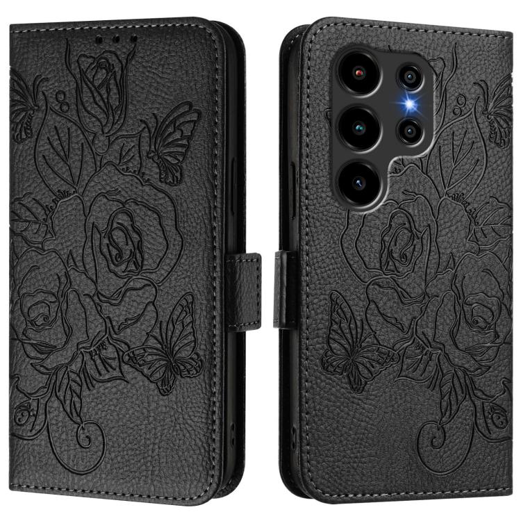 For Blackview Wave 10 Embossed Rose RFID Anti-theft Leather Phone Case