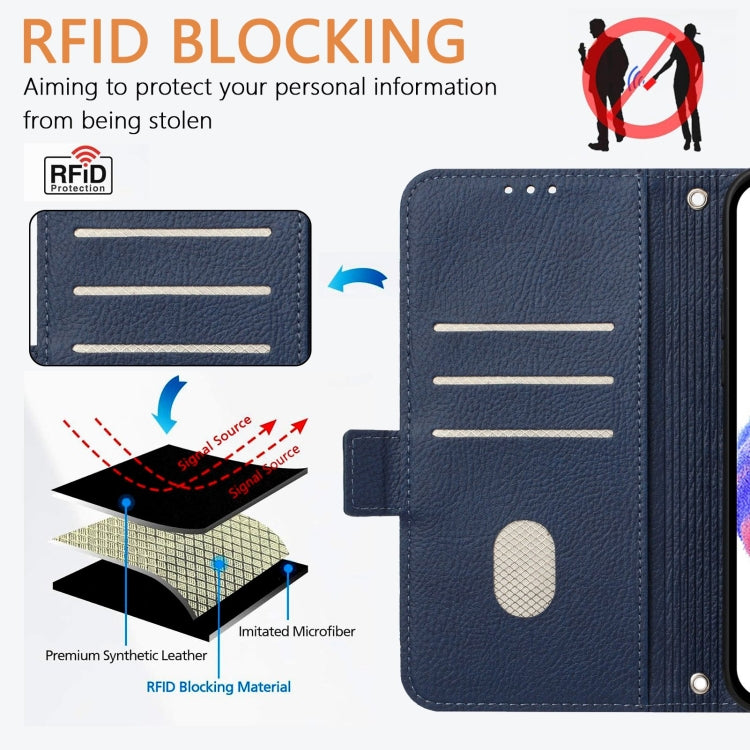 For Oukitel C50 Embossed Rose RFID Anti-theft Leather Phone Case