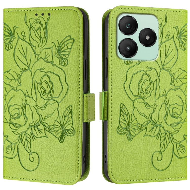 For Wiko T20 Embossed Rose RFID Anti-theft Leather Phone Case