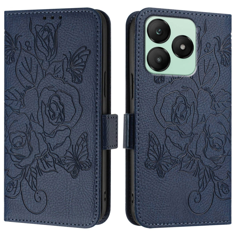For Wiko T20 Embossed Rose RFID Anti-theft Leather Phone Case