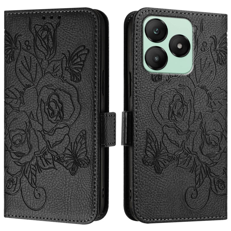 For Wiko T20 Embossed Rose RFID Anti-theft Leather Phone Case