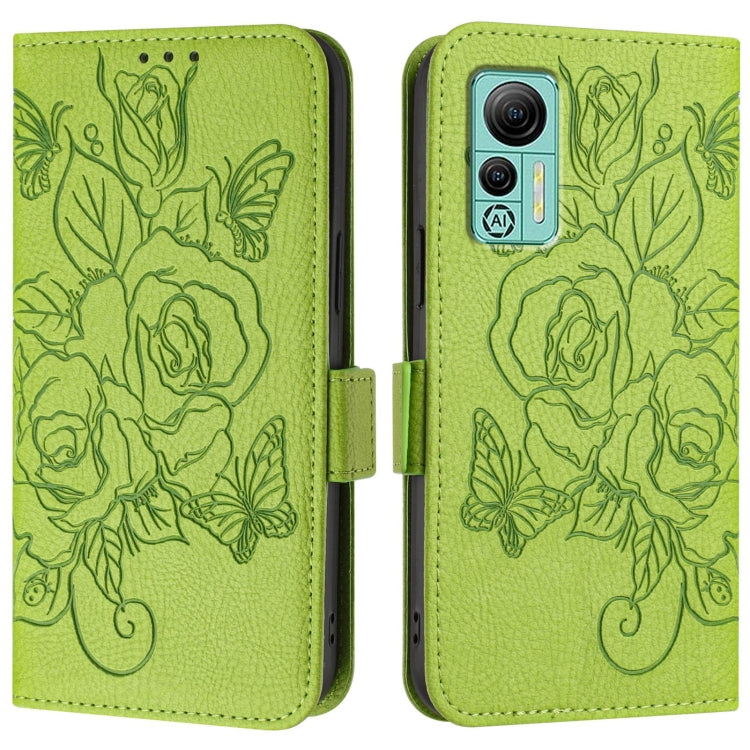 For Ulefone Note 14 Embossed Rose RFID Anti-theft Leather Phone Case