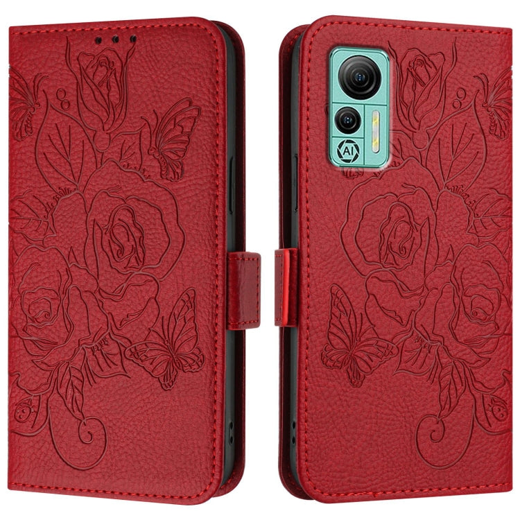 For Ulefone Note 14 Embossed Rose RFID Anti-theft Leather Phone Case