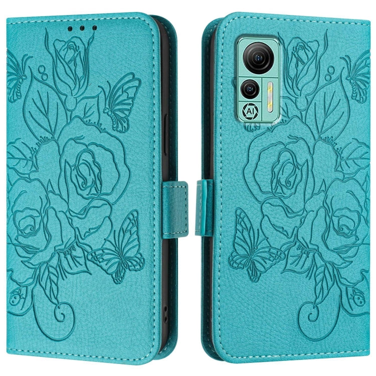 For Ulefone Note 14 Embossed Rose RFID Anti-theft Leather Phone Case