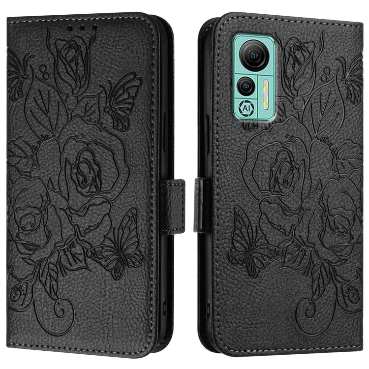 For Ulefone Note 14 Embossed Rose RFID Anti-theft Leather Phone Case