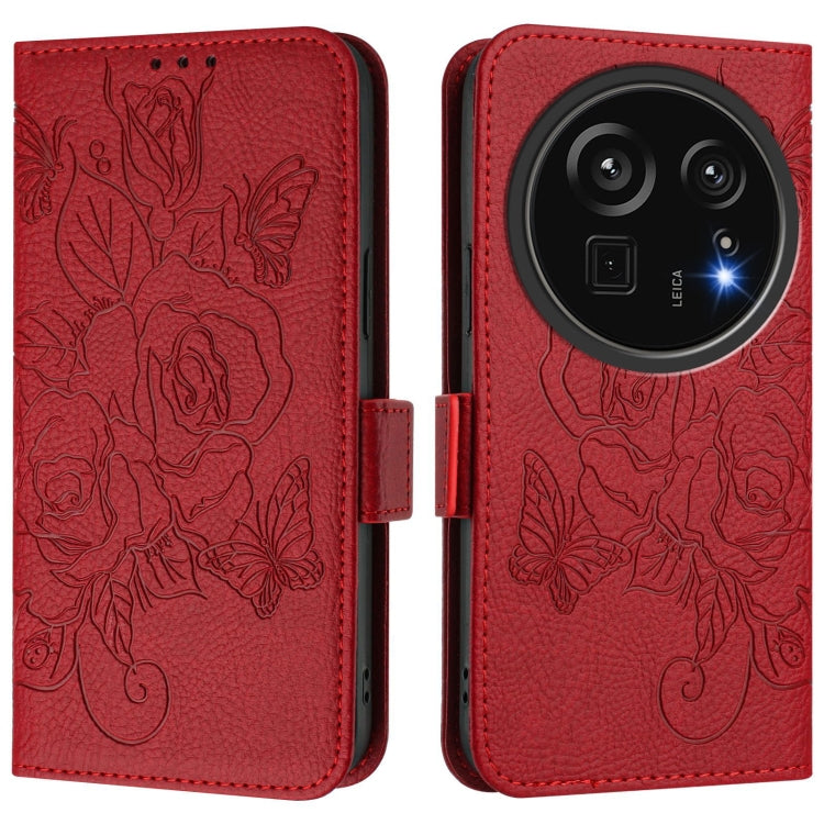 For Sharp Aquos R9 Pro Embossed Rose RFID Anti-theft Leather Phone Case