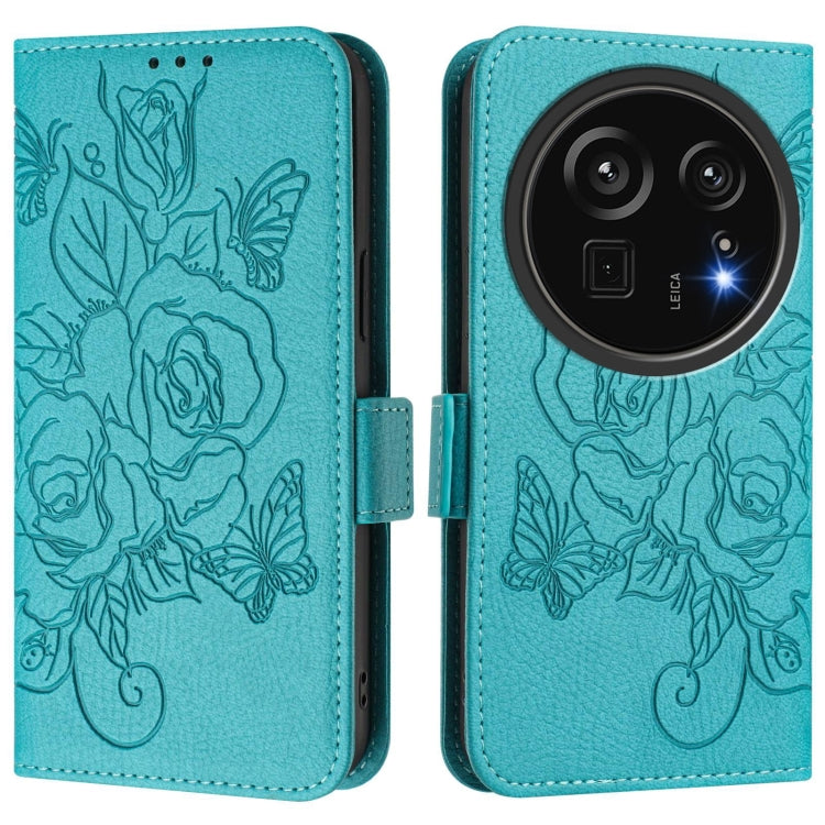 For Sharp Aquos R9 Pro Embossed Rose RFID Anti-theft Leather Phone Case