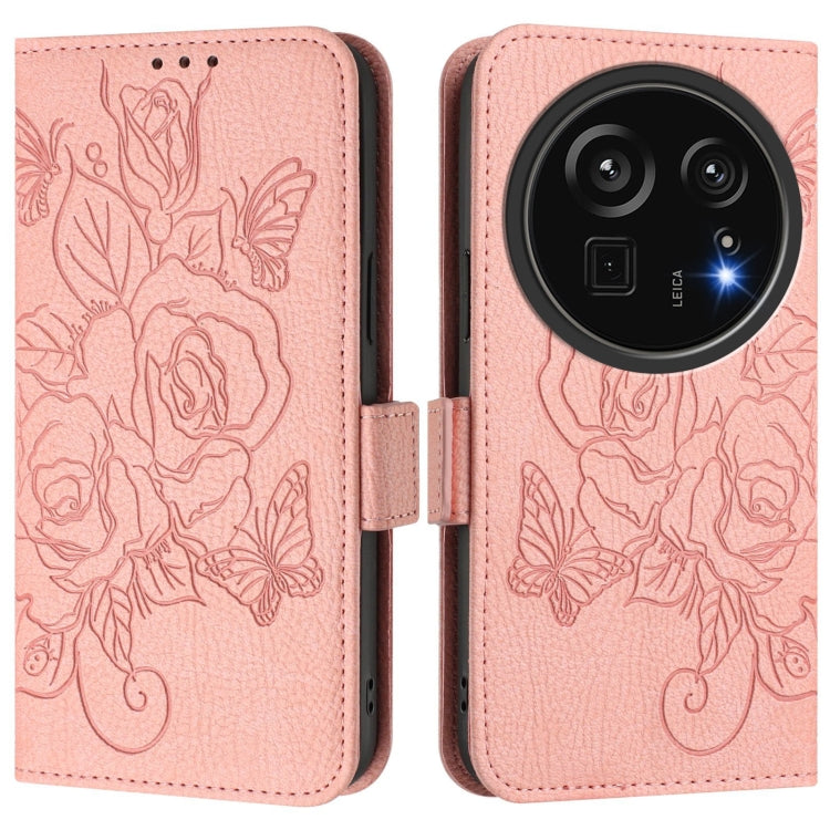 For Sharp Aquos R9 Pro Embossed Rose RFID Anti-theft Leather Phone Case