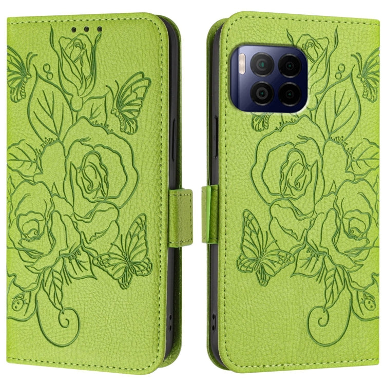 For T-Mobile Revvl 7 Pro 5G Embossed Rose RFID Anti-theft Leather Phone Case