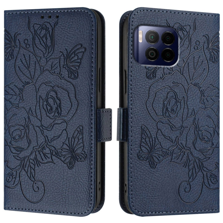 For T-Mobile Revvl 7 Pro 5G Embossed Rose RFID Anti-theft Leather Phone Case