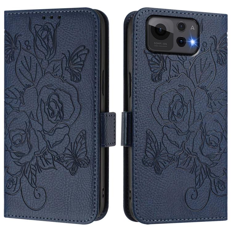 For Asus Zenfone 12 Ultra Embossed Rose RFID Anti-theft Leather Phone Case