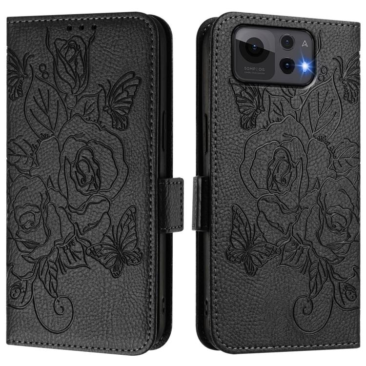 For Asus Zenfone 12 Ultra Embossed Rose RFID Anti-theft Leather Phone Case