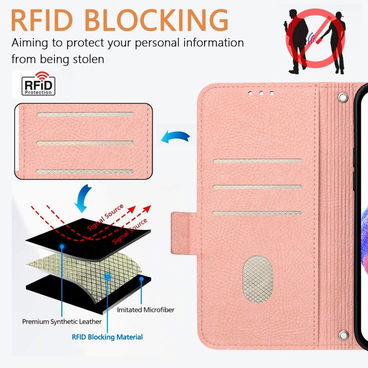For Nokia G42 / G310 Embossed Rose RFID Anti-theft Leather Phone Case