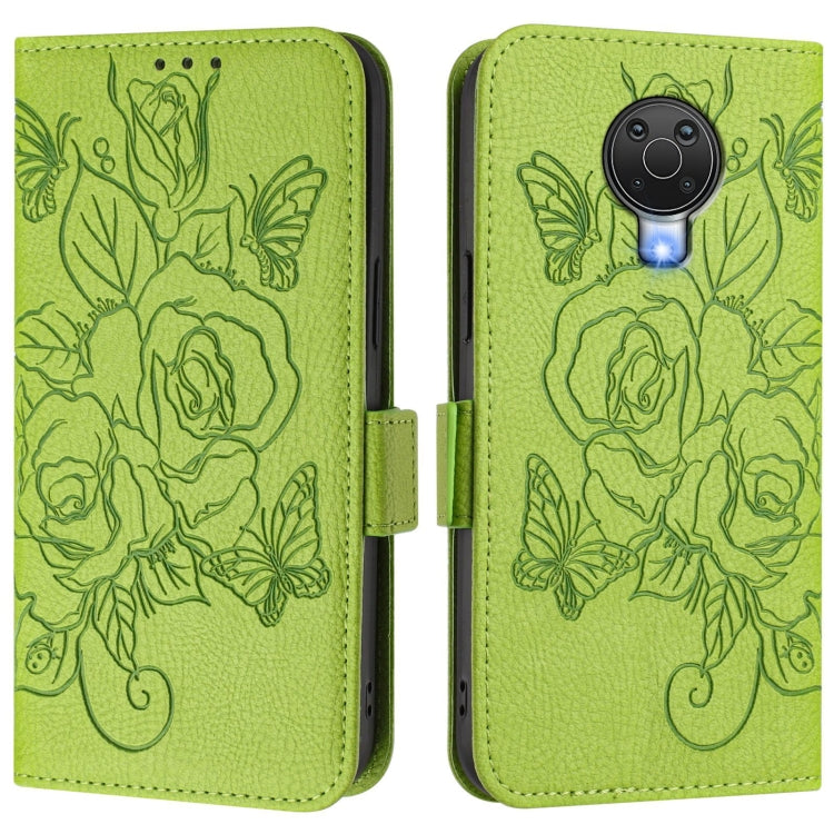 For Nokia 6.3 / G20 / G10 Embossed Rose RFID Anti-theft Leather Phone Case