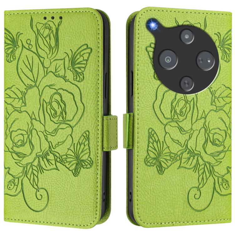 For ZTE Optus X Pro 2 5G Embossed Rose RFID Anti-theft Leather Phone Case