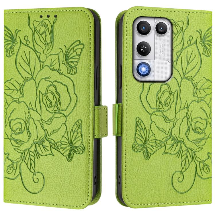 For ZTE nubia RedMagic 11 Air Embossed Rose RFID Anti-theft Leather Phone Case