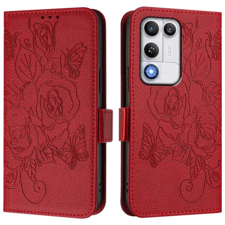 For ZTE nubia RedMagic 11 Air Embossed Rose RFID Anti-theft Leather Phone Case