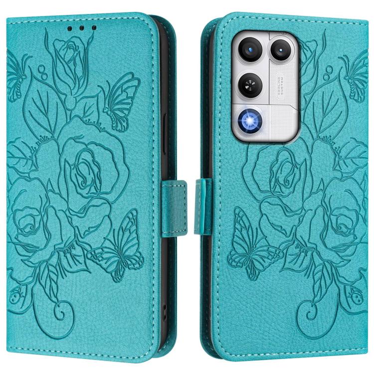 For ZTE nubia RedMagic 11 Air Embossed Rose RFID Anti-theft Leather Phone Case