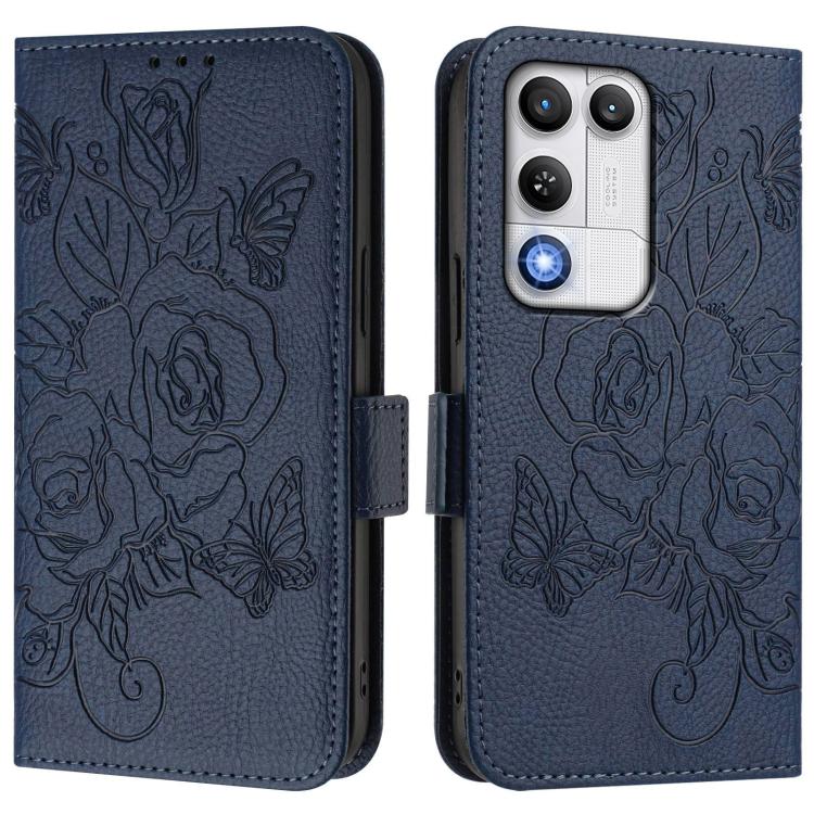 For ZTE nubia RedMagic 11 Air Embossed Rose RFID Anti-theft Leather Phone Case