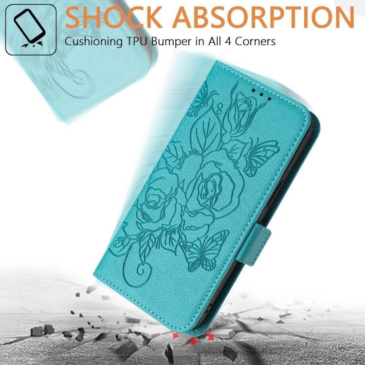 For Google Pixel 7 Pro Embossed Rose RFID Anti-theft Leather Phone Case