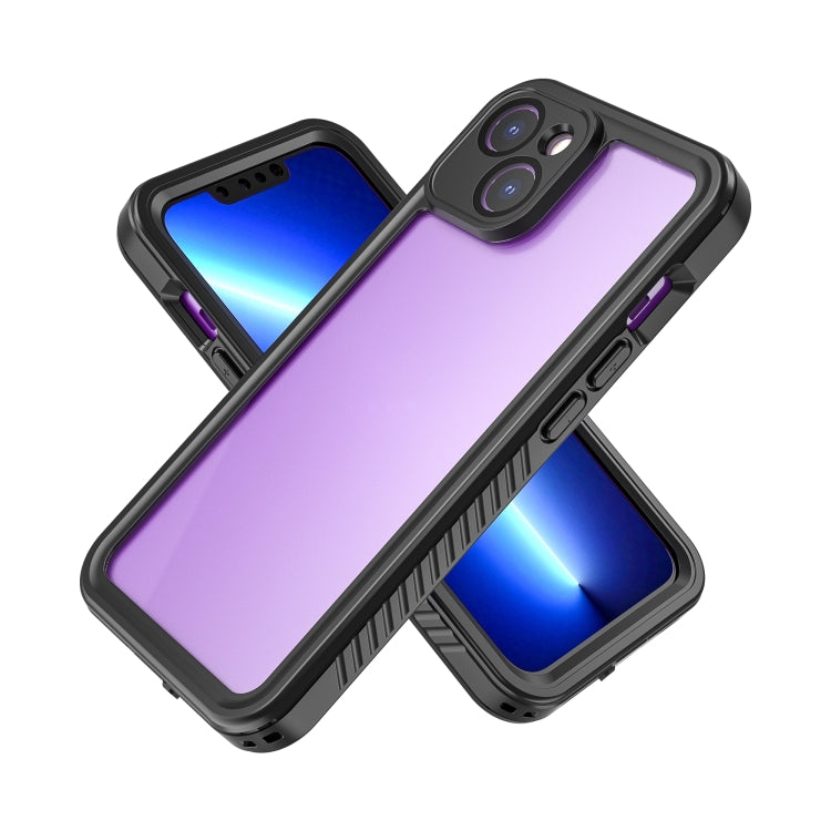 For iPhone 14 RedPepper Shockproof IP68 Waterproof PC + TPU Protective Case - Black