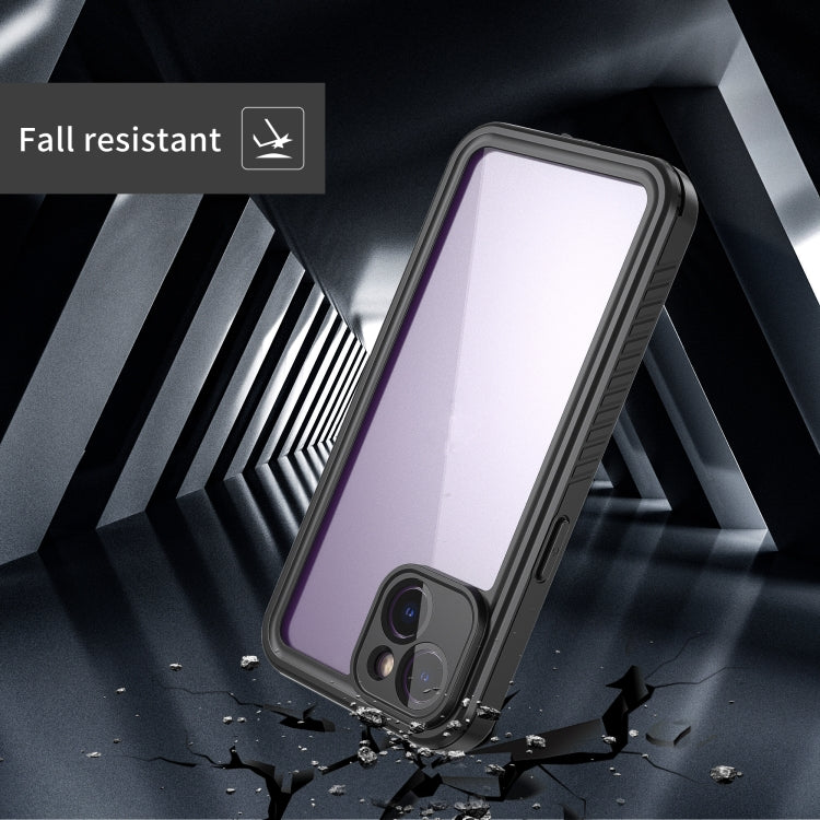 For iPhone 14 RedPepper Shockproof IP68 Waterproof PC + TPU Protective Case - Black